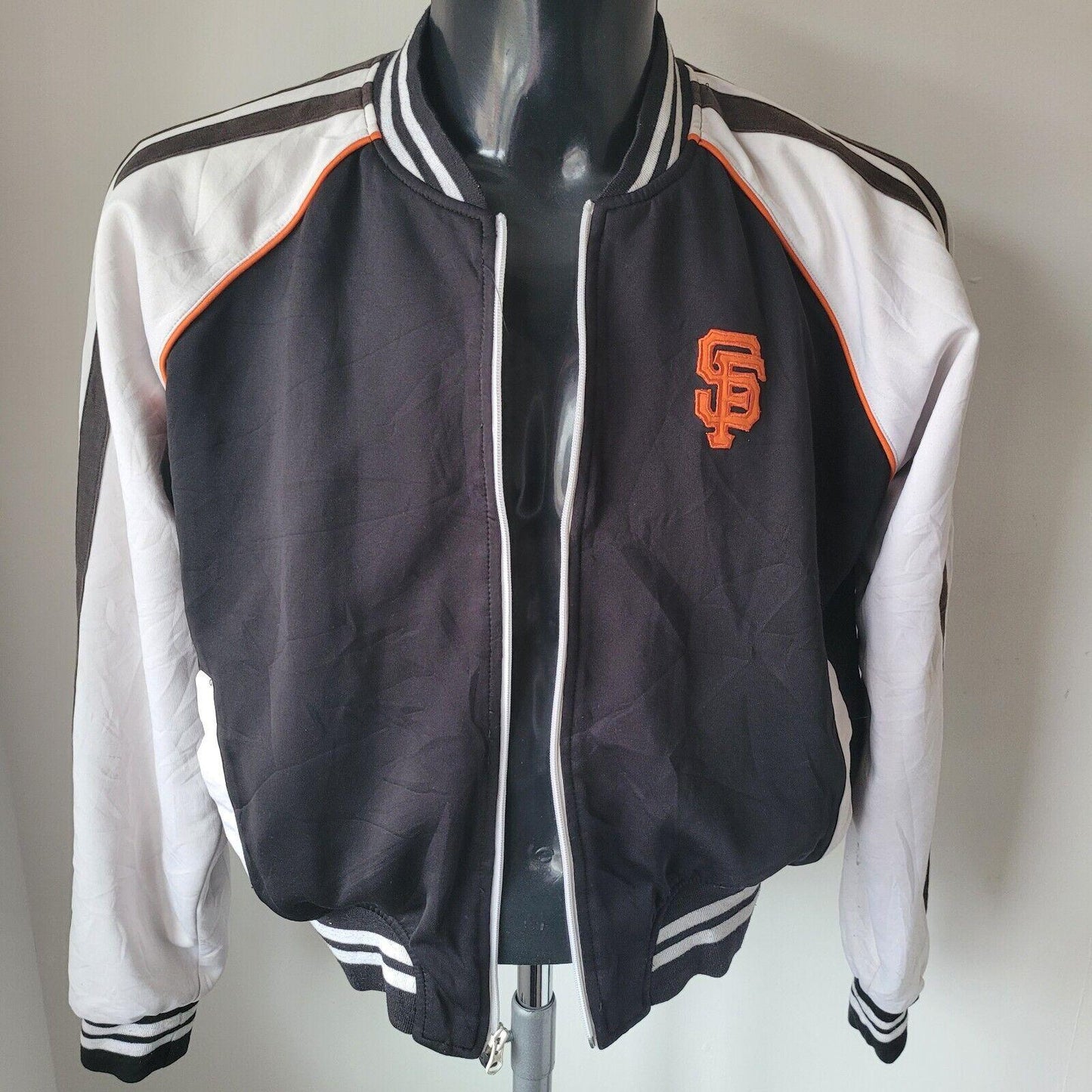 San Francisco Giants Bomber Jacket Black - G-III Sports Size M MLB 44"-19-USASTARFASHION