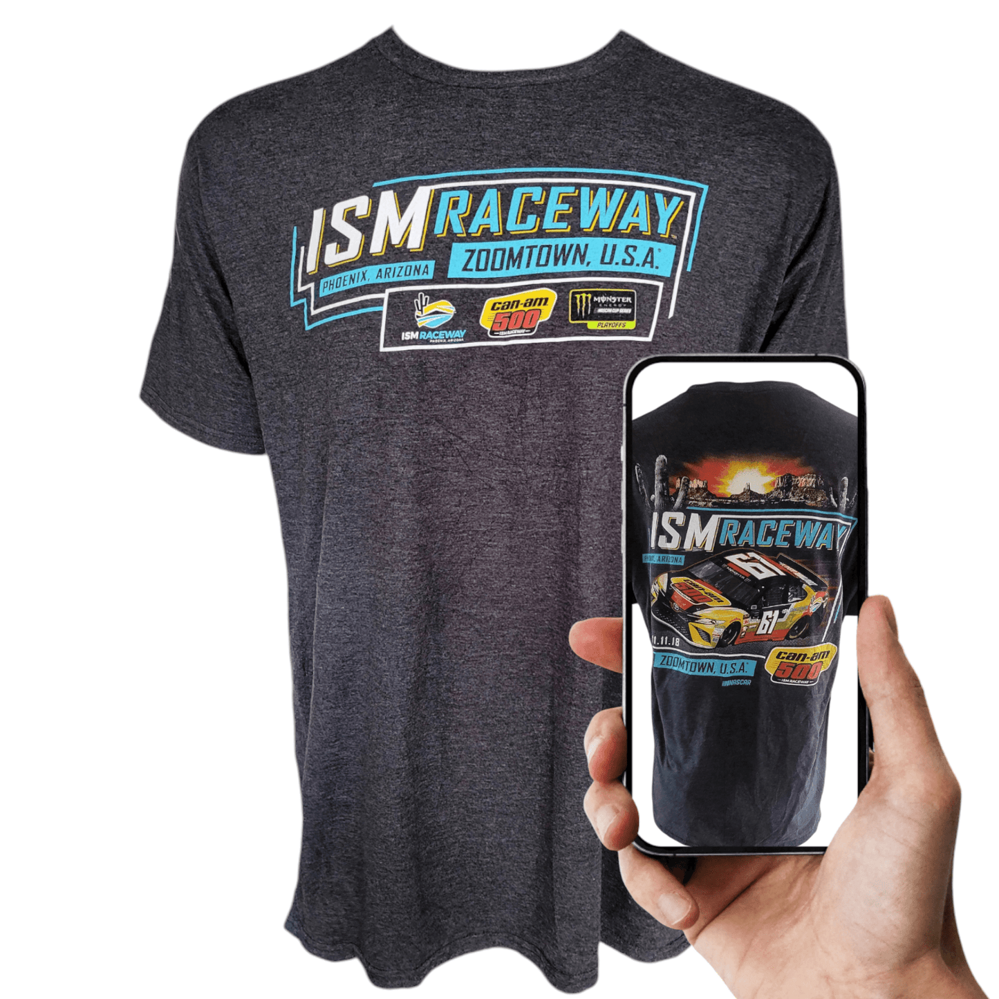 Fanatics ISM Raceway NASCAR T-Shirt XL Can-Am 500 Race Car Graphic