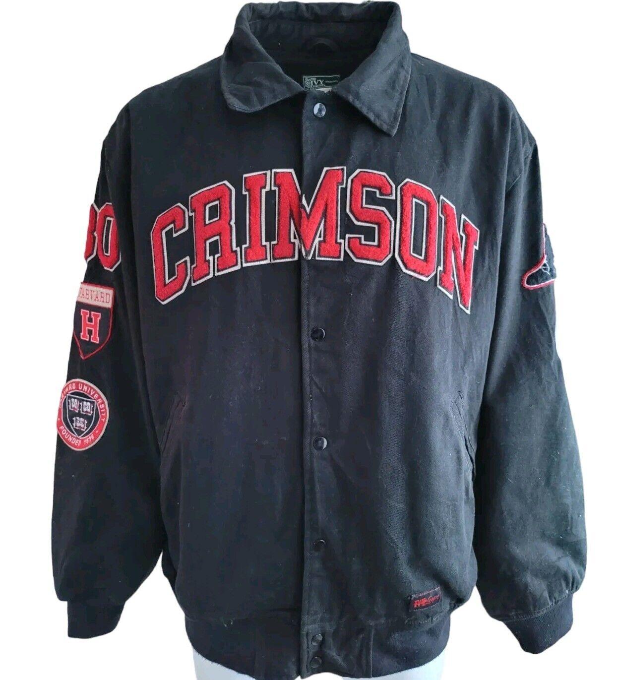 Harvard Limited Edition 3XL Crimson Jacket with Signature Snap Fastening-USASTARFASHION