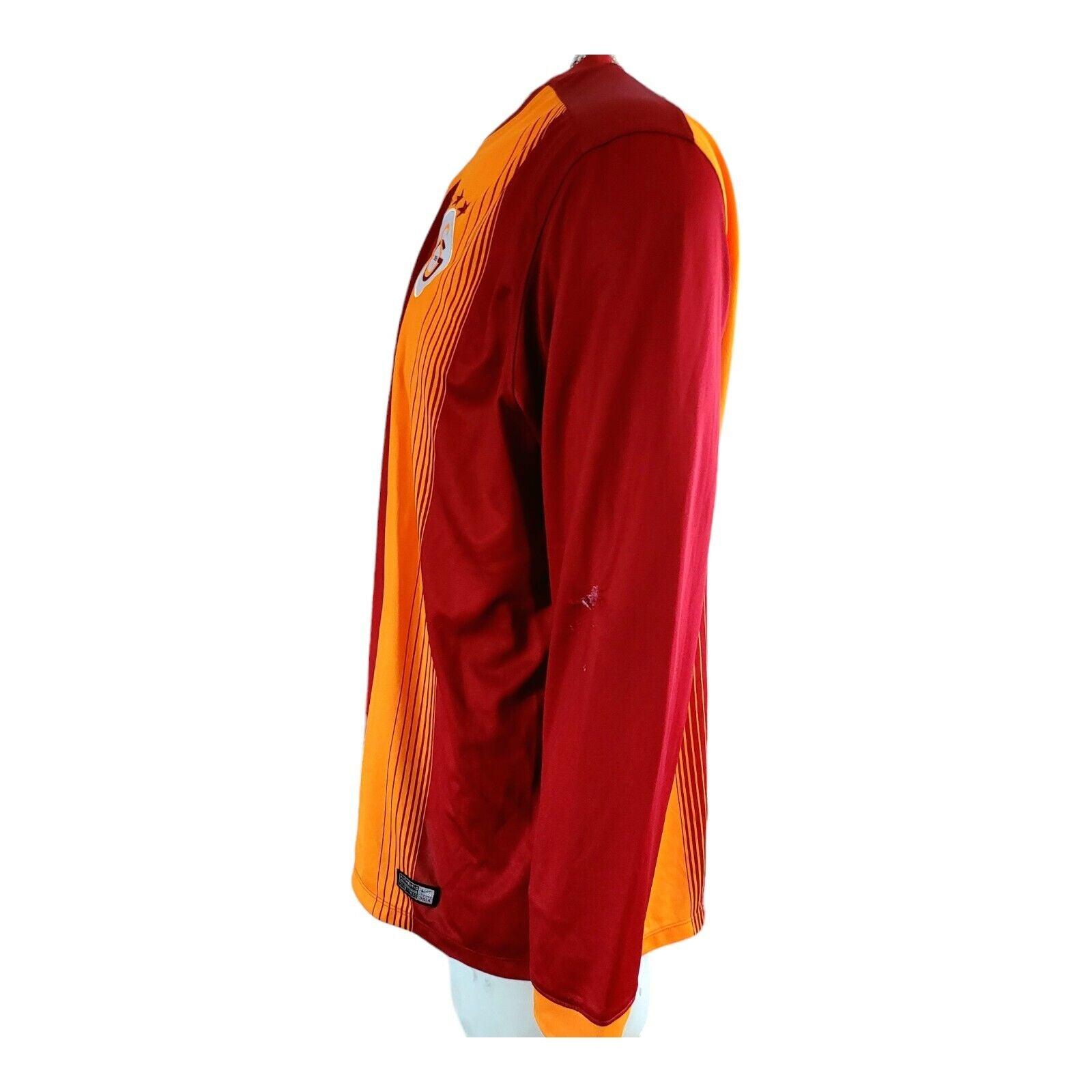 Galatasaray 2014 Home Football Jersey L/S - Adult XXL, Nike Dryfit-USASTARFASHION