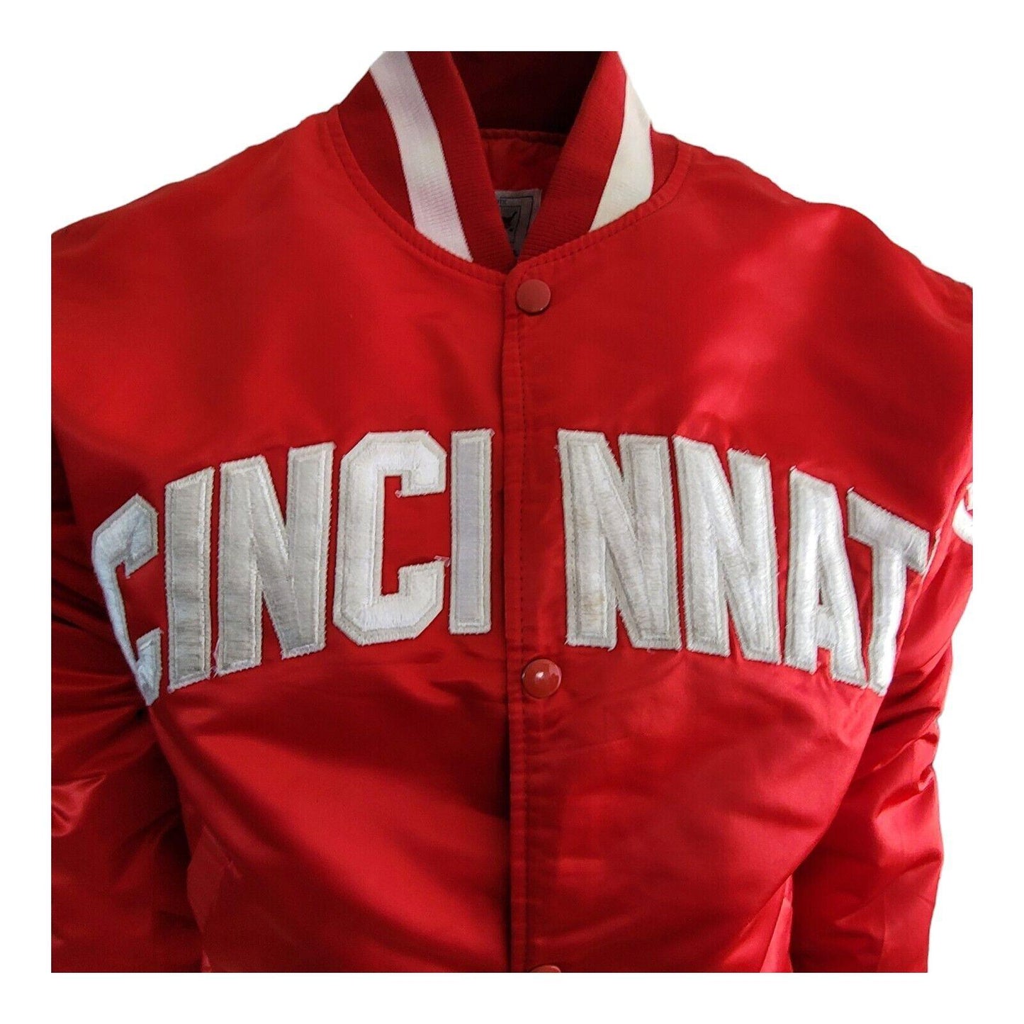 Starter Diamond Collection Cincinnati Reds Jacket Vintage L 1990s Classic-style Men's Pullover Snap Enclosure Size L-USASTARFASHION