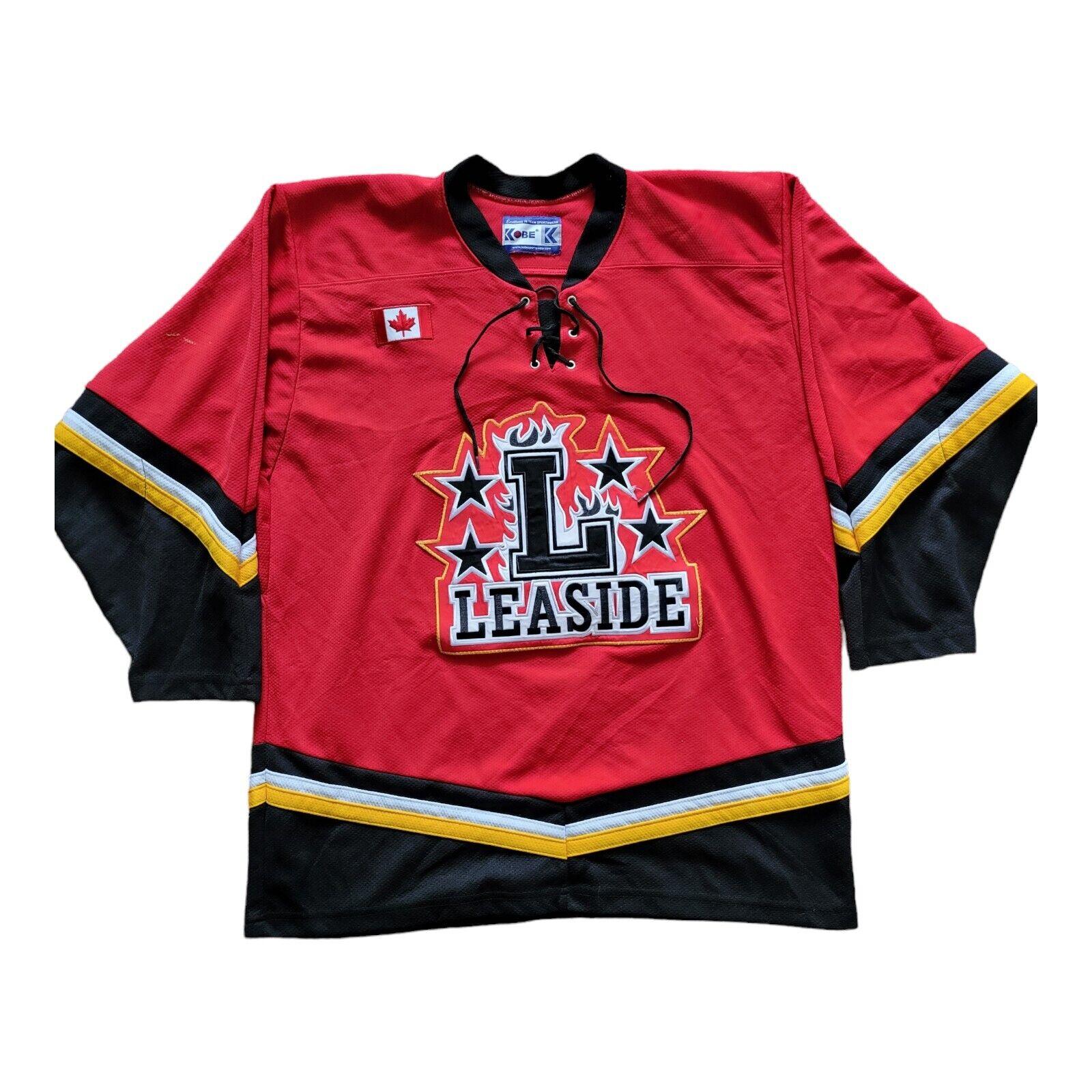 KOBE Canada Classic Flame #5 GTHL Leaside Gordon Hockey Jersey Size S/M-USASTARFASHION