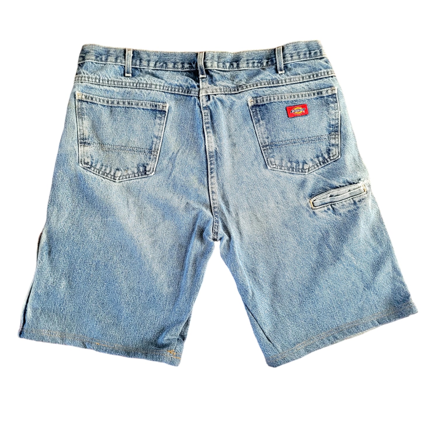 Dickies W 36 Carpenter Denim Shorts Light Blue-USASTARFASHION