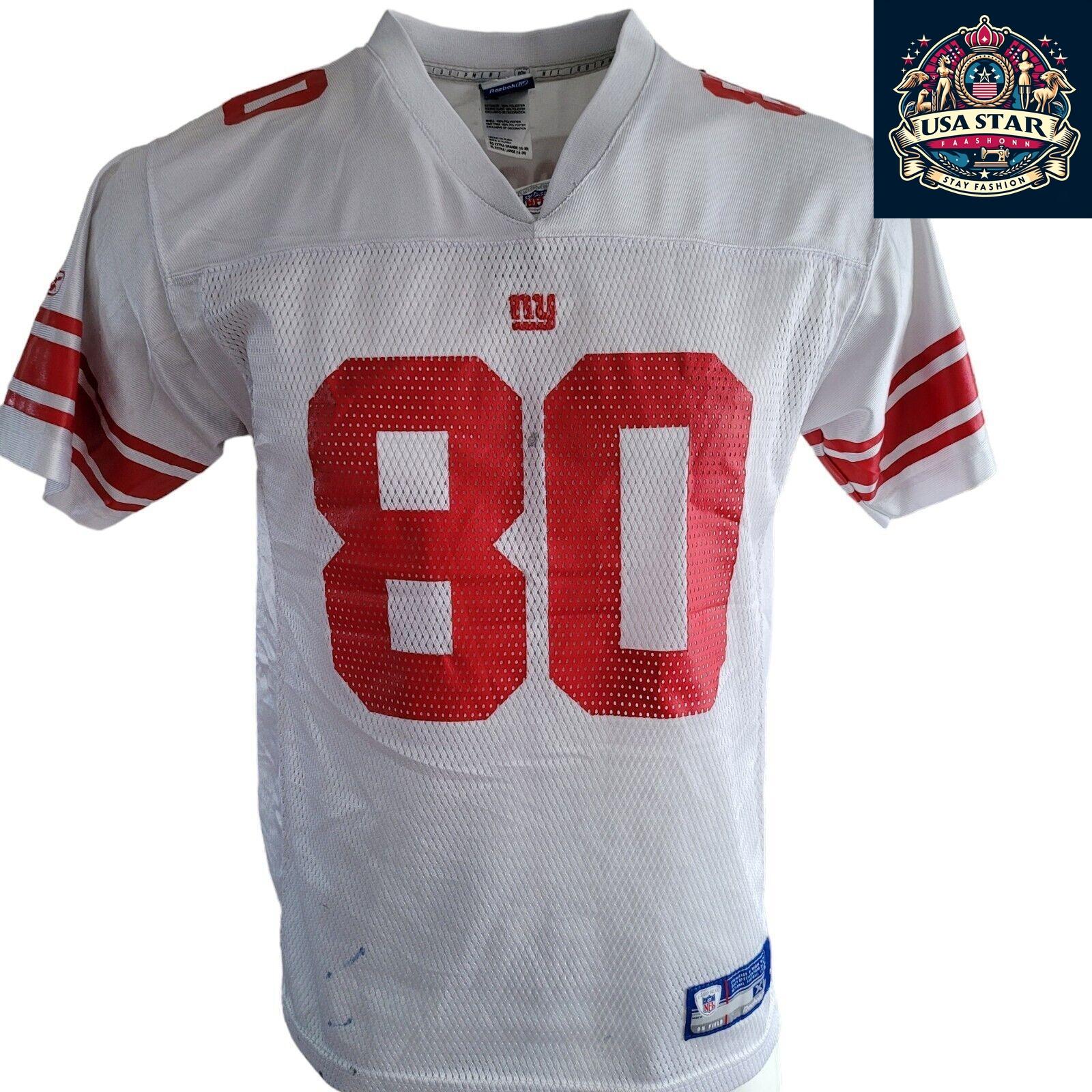 Reebok Youth XL NFL New York Giants Jeremy Shockey #80 Jersey - Authentic Football Apparel - USASTARFASHION