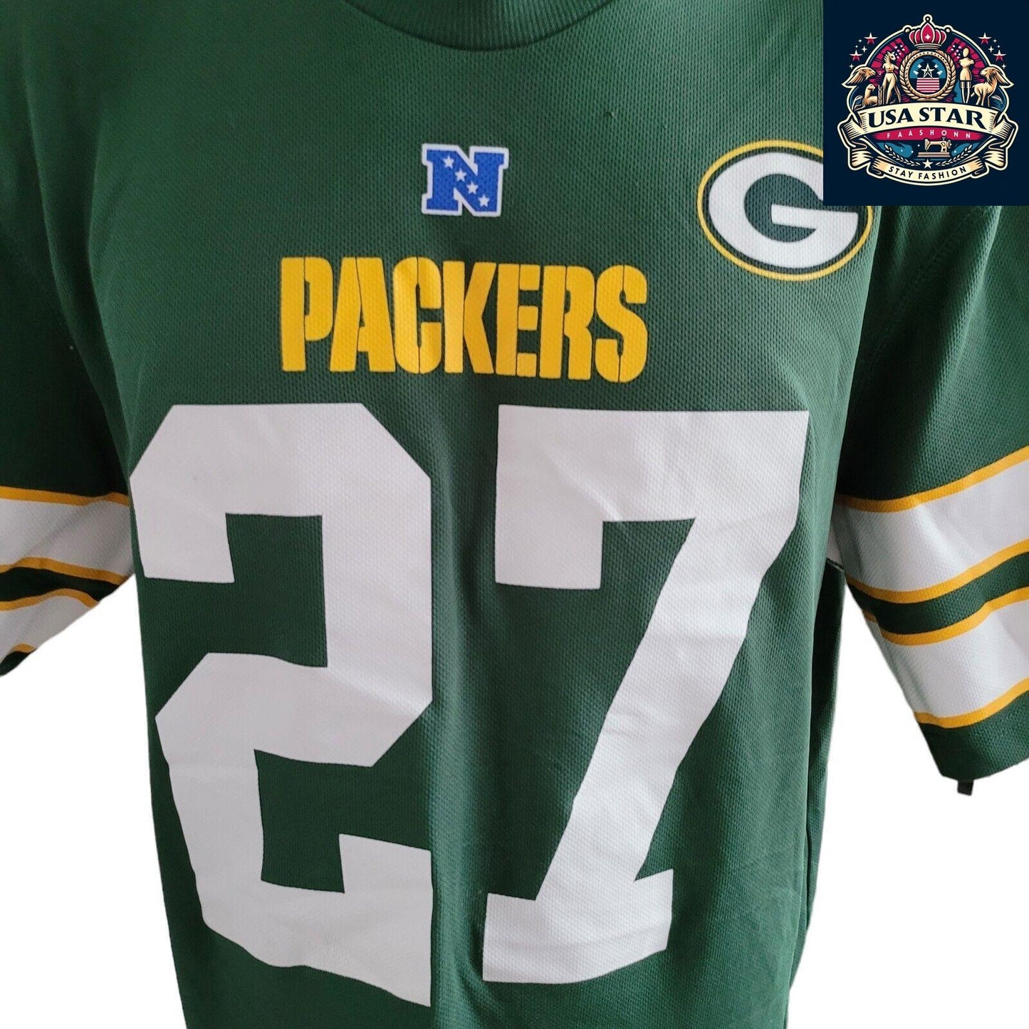 Eddie Lacy Jersey #27 - Green Bay Packers NFL Jersey for Adults with Comfortable Fit & Stylish Design - USASTARFASHION