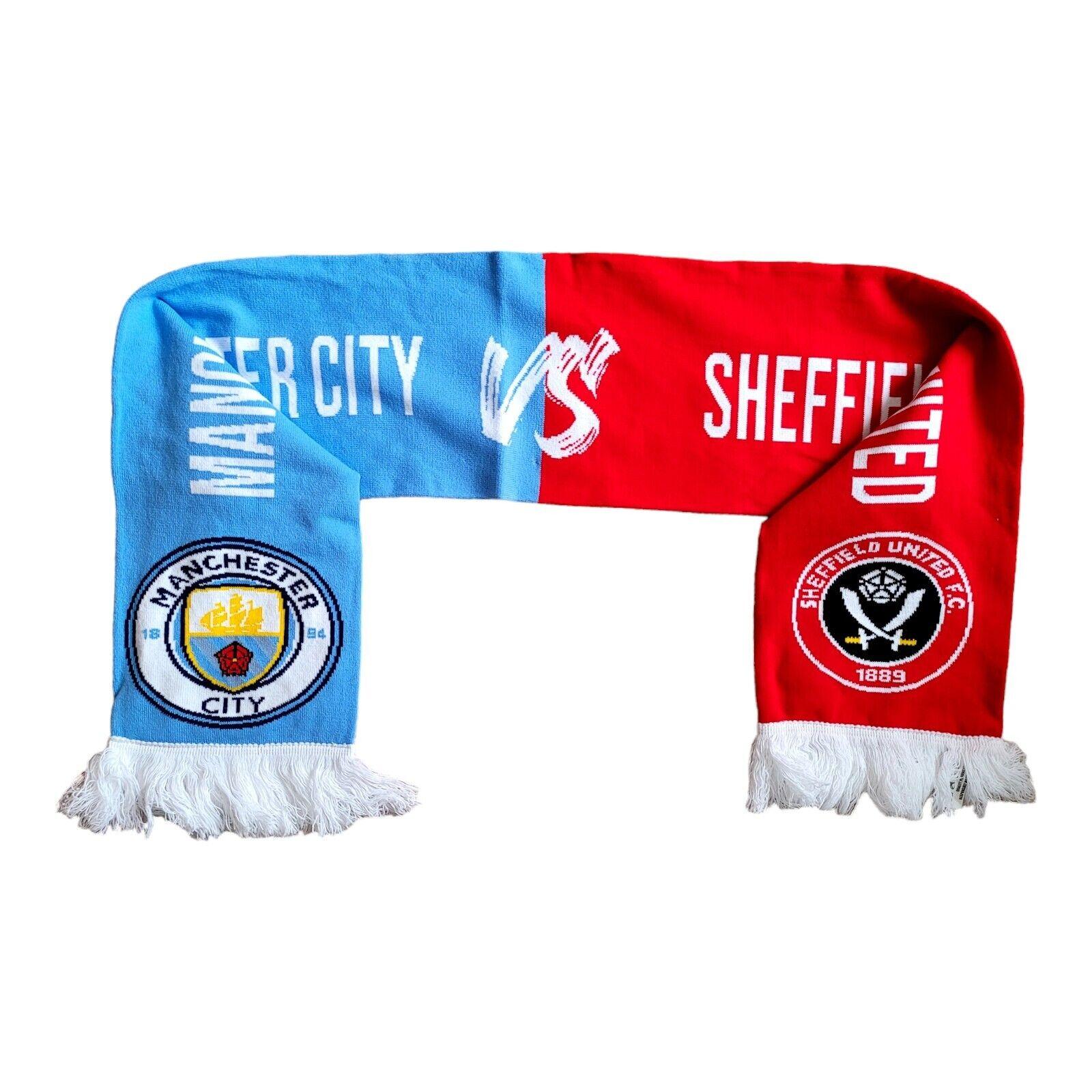 Sheffield United v Manchester City FA Cup Semi-Final Match Scarf - Wembley 2023-USASTARFASHION