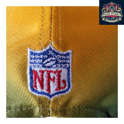 Green Bay Packers Hat - Gradient Design, Official NFL Cap by Puma Pro Line, One Size Fits Most - USASTARFASHION