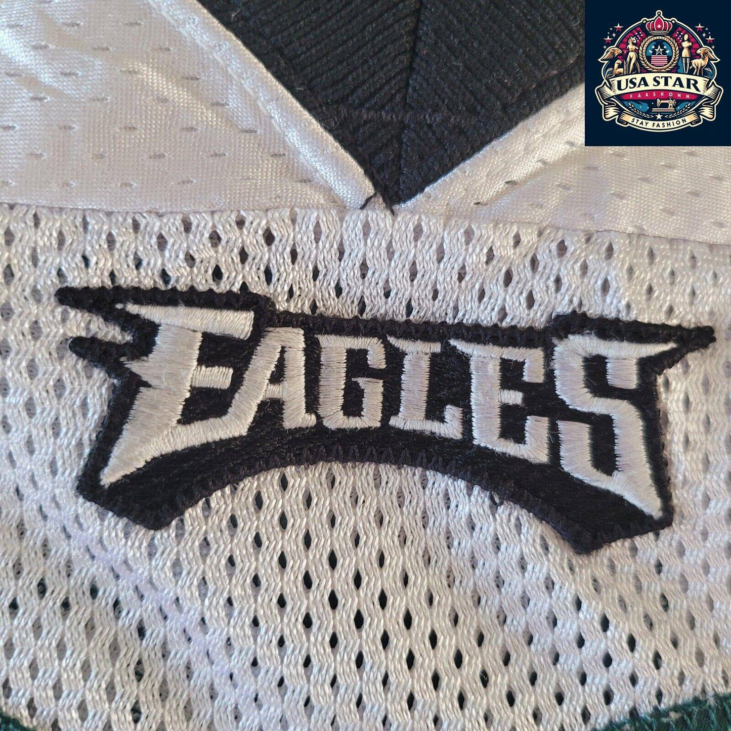 Elijah Qualls Jersey #98 Philadelphia Eagles Game-Issued White XXL - Authentic Memorabilia - USASTARFASHION