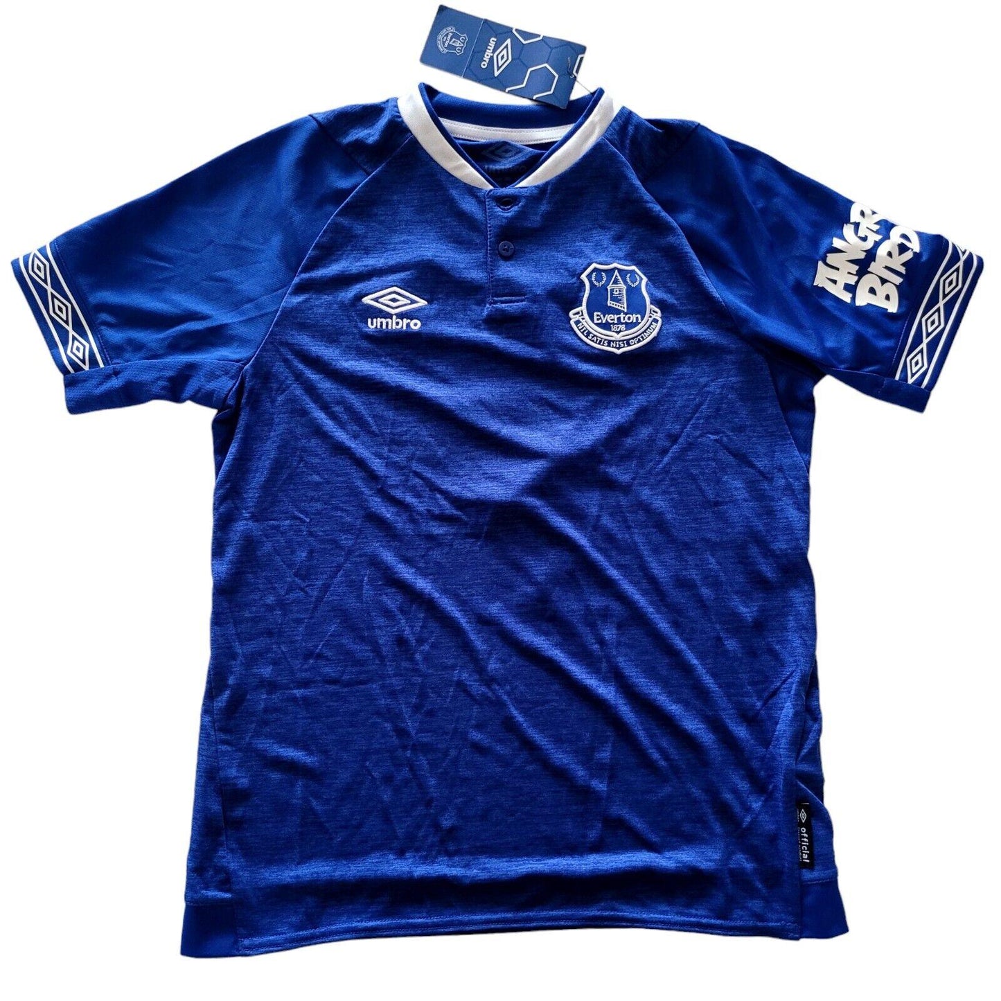 Everton FC Umbro Home Shirt YL Will 7 Blue - Official Merchandise-USASTARFASHION