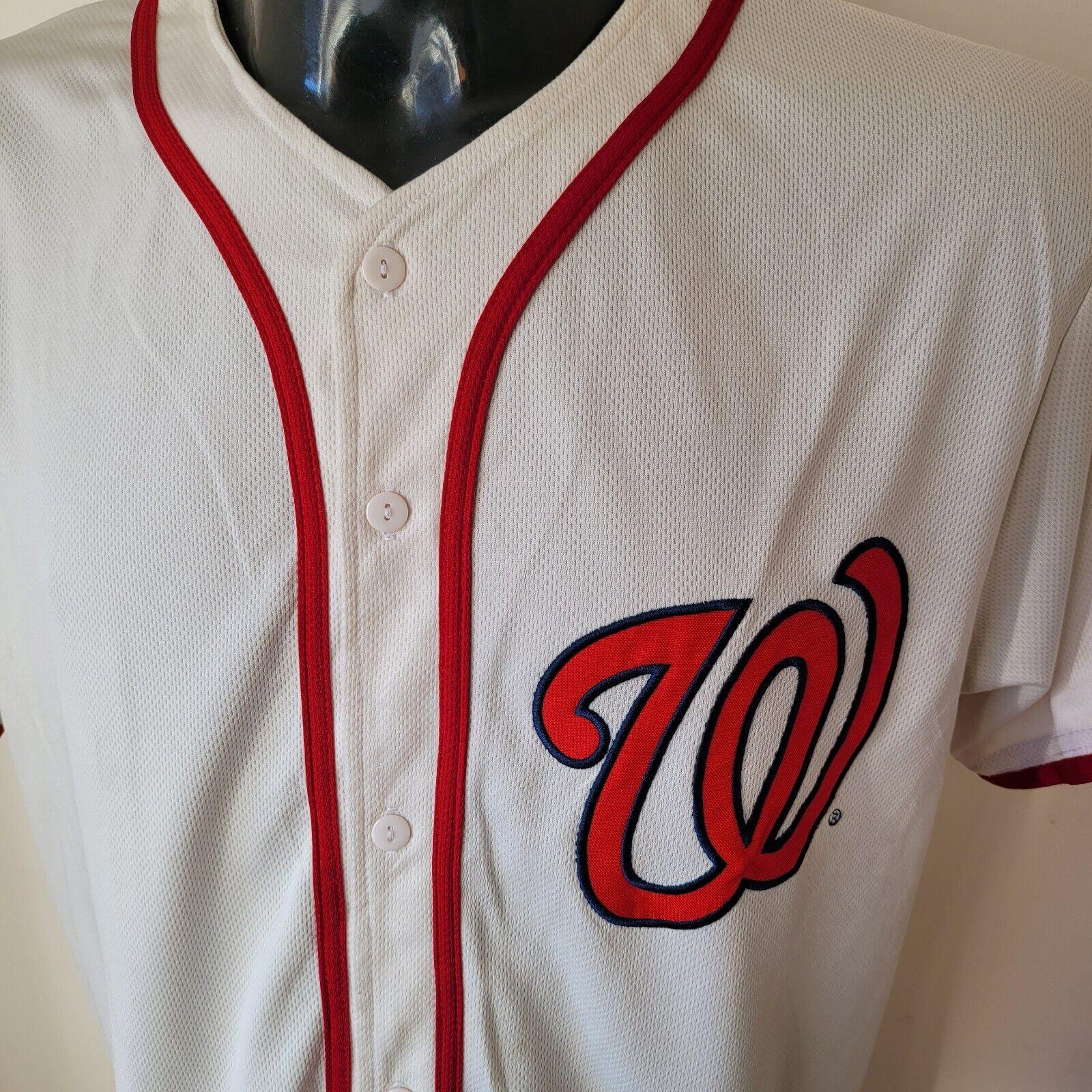 Vintage Washington Nationals MLB Jersey #5 Tombs Adult Size M-USASTARFASHION