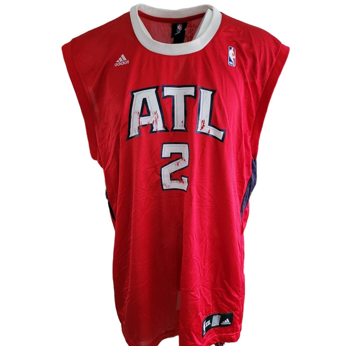 Atlanta Hawks Adidas Johnson 2 ATL Red Jersey - Limited Edition 2XL-USASTARFASHION