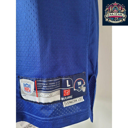 New York Giants Jersey #17 Plaxico Burress Classic Throwback in Rare Size L - Reebok Authentic - USASTARFASHION