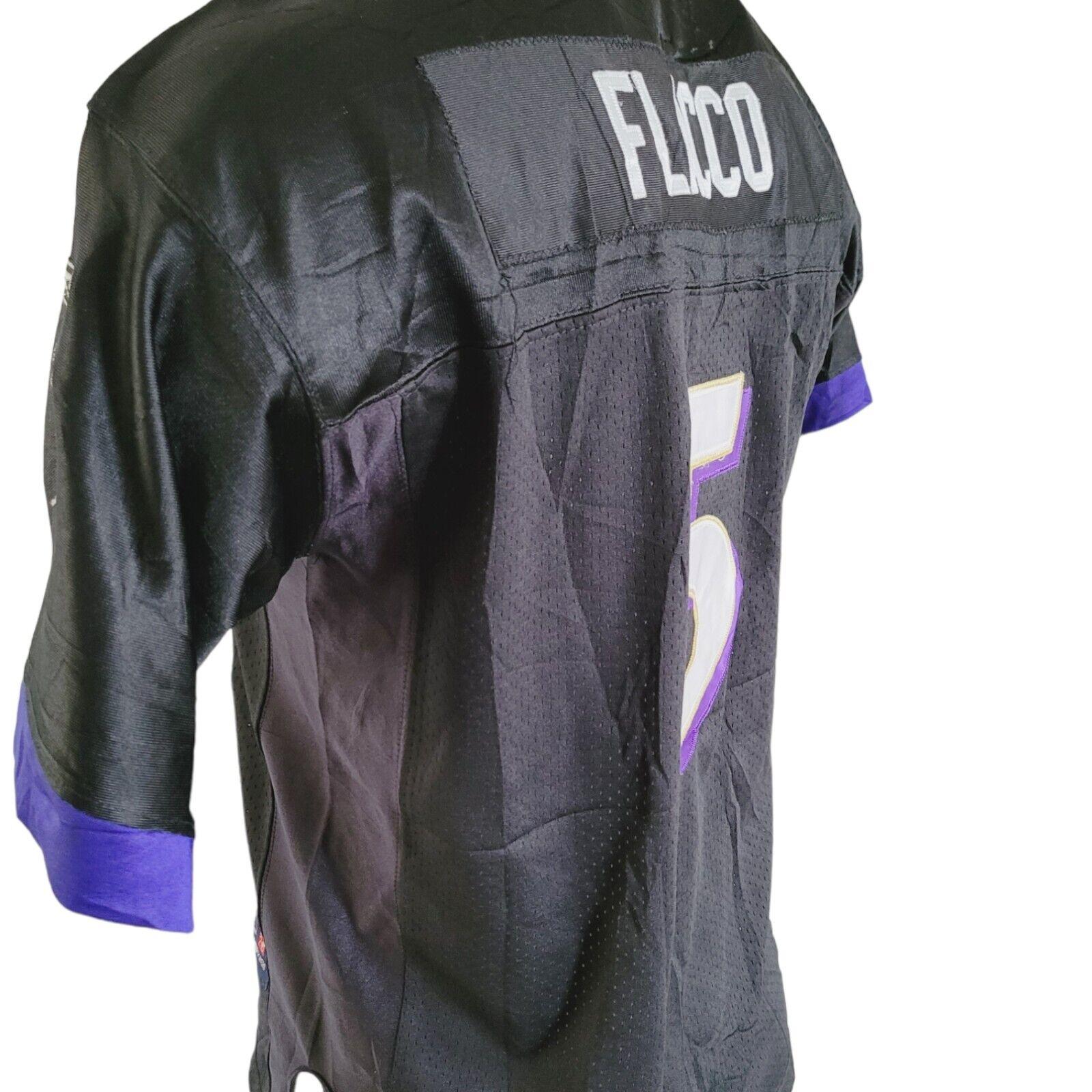 Joe Flacco #5 Baltimore Ravens Black Reebok NFL Jersey - Medium-USASTARFASHION