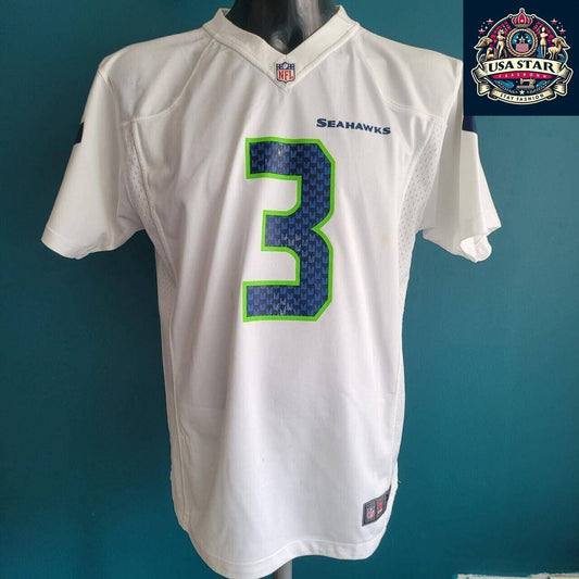 Seattle Seahawks Jersey - Wilson #3 Youth XLarge (18-20) - Official NFL Nike Fan Gear - USASTARFASHION