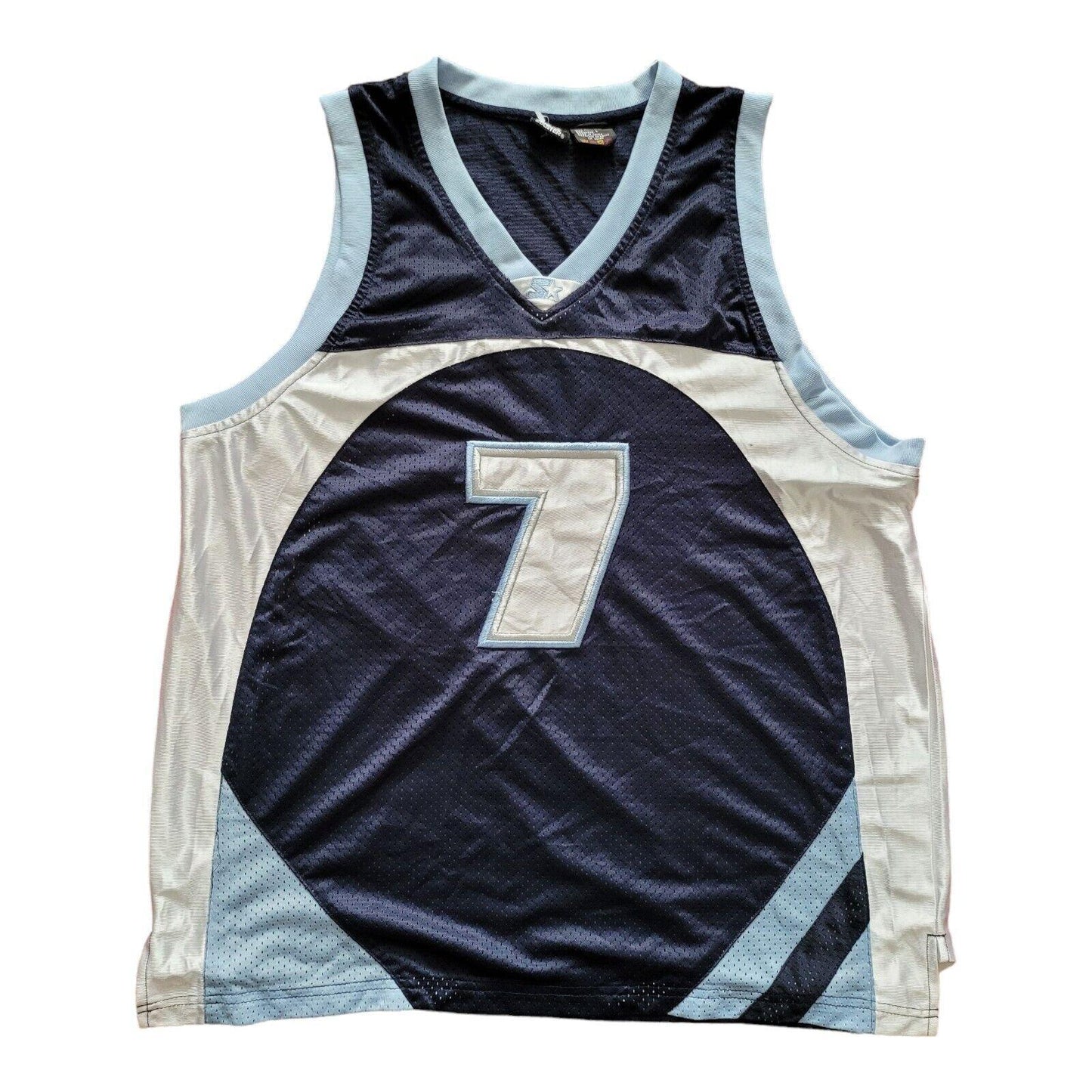 Vintage Starter No. 7 Basketball Vest Size L - Iconic Retro Style-USASTARFASHION