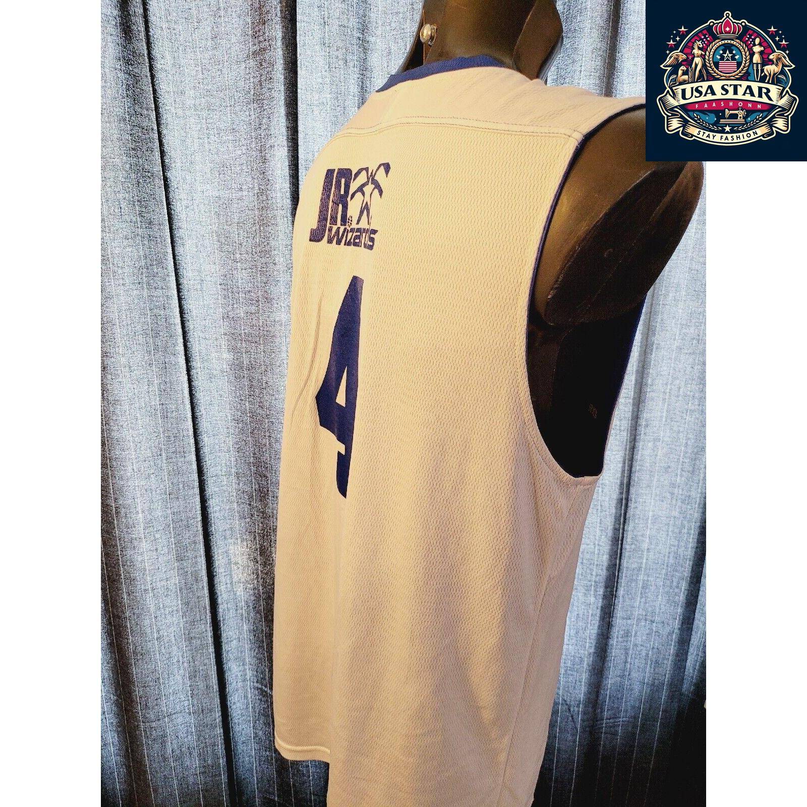 NBA JR Wizard Jersey #4 Reversible Vest for Kids | Stylish Comfort & Team Spirit - USASTARFASHION