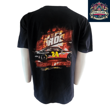 Jeff Gordon NASCAR T-Shirt XL - Chase Authentics #24 Chevy Impala Lead By Example Design - USASTARFASHION