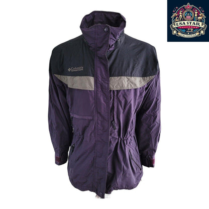 Columbia Women's Jacket - Boulder Ridge Medium Purple, Water-Resistant, Stylish & Durable Outerwear - USASTARFASHION