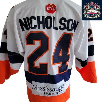 New York Islanders Jersey Nicholson #24 Adult Size L - Authentic Team Spirit Apparel - USASTARFASHION