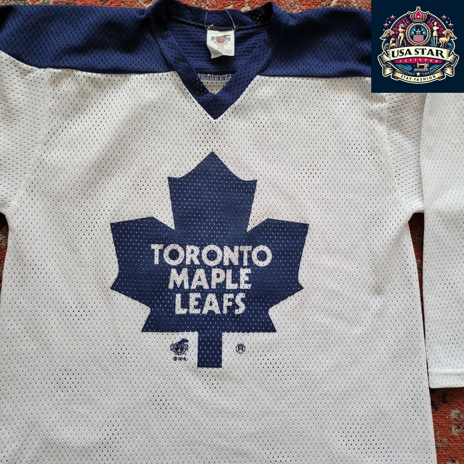 Toronto Maple Leafs Jersey Youth - Vintage NHL Ravens L, Classic Design, Comfortable Fit - USASTARFASHION