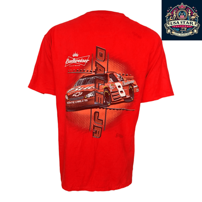 Vintage Dale Jr T-Shirt - Red XL Size - 100% Cotton - Unique Racing Fan Apparel - USASTARFASHION