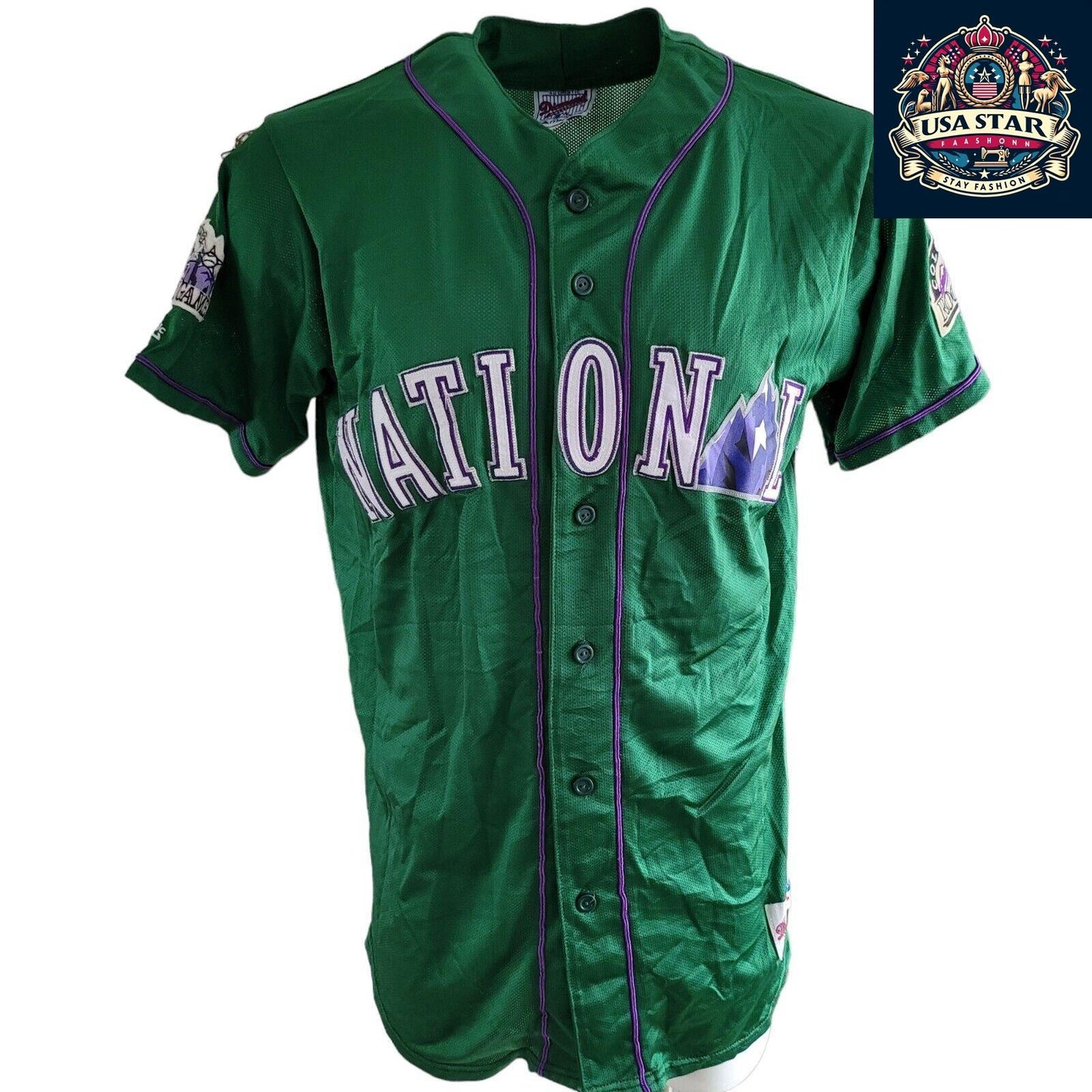 1998 Diamond Collection Colorado Rockies Jersey, Majestic Large, Authentic Fan Apparel - USASTARFASHION