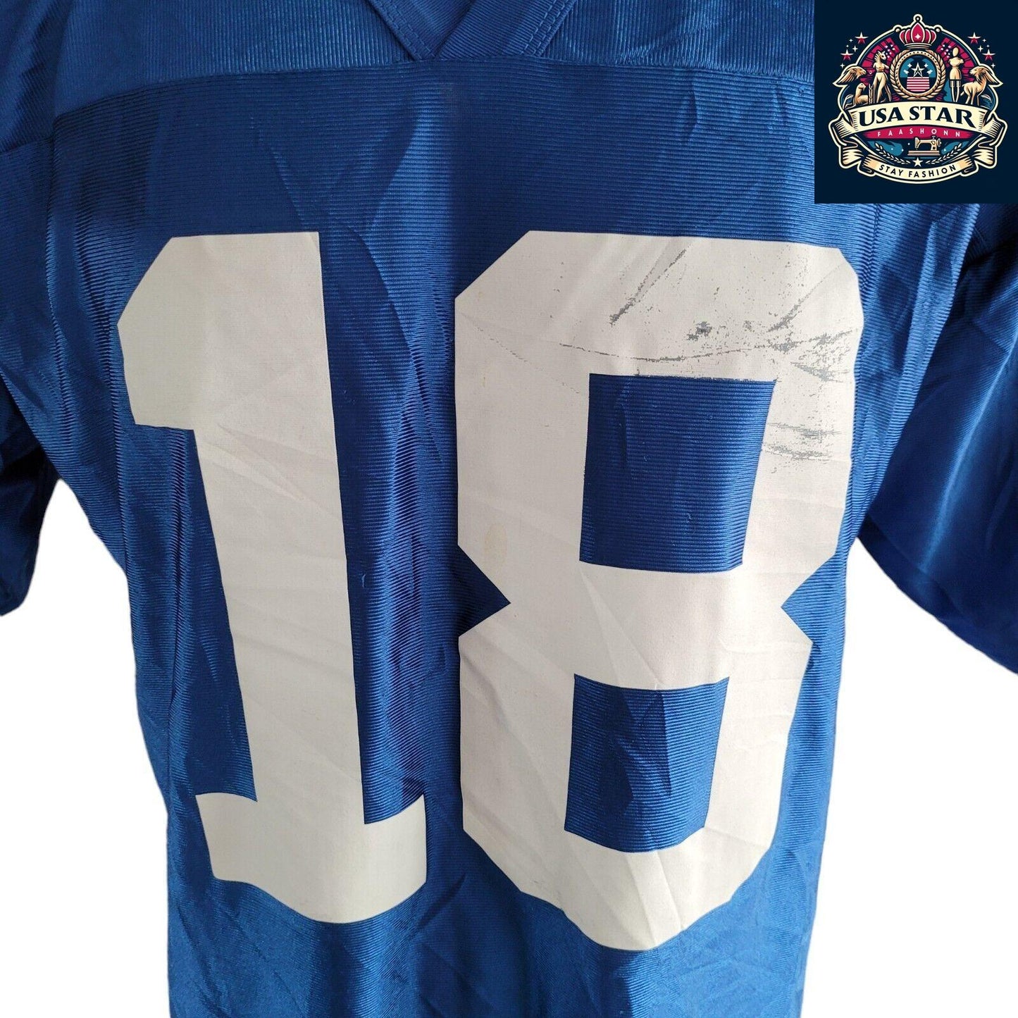 Peyton Manning Colts Jersey #18 - Authentic XL NFL Vintage, Iconic Design, Comfortable Fit - USASTARFASHION