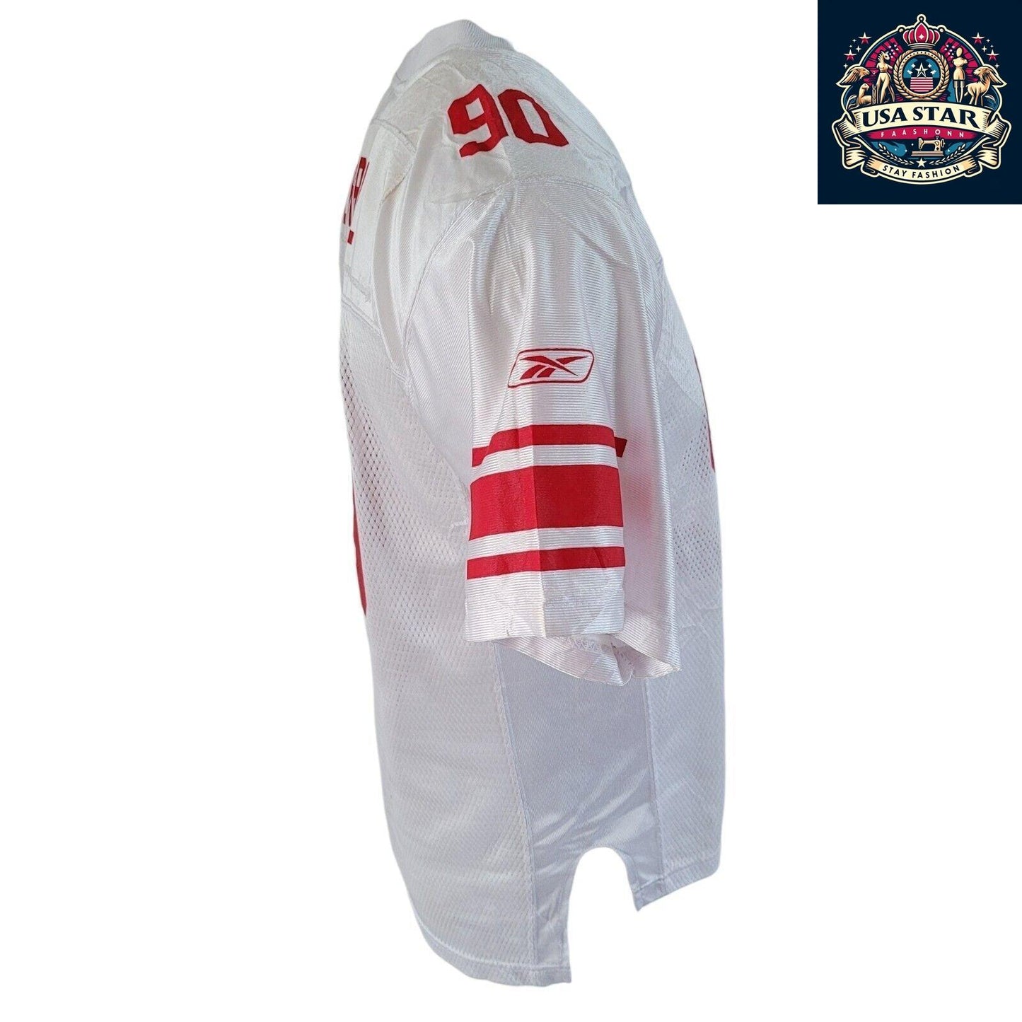 Reebok New York Giants Jersey Jason Pierre-Paul #90 Youth NFL Comfort Fit Authentic Design - USASTARFASHION