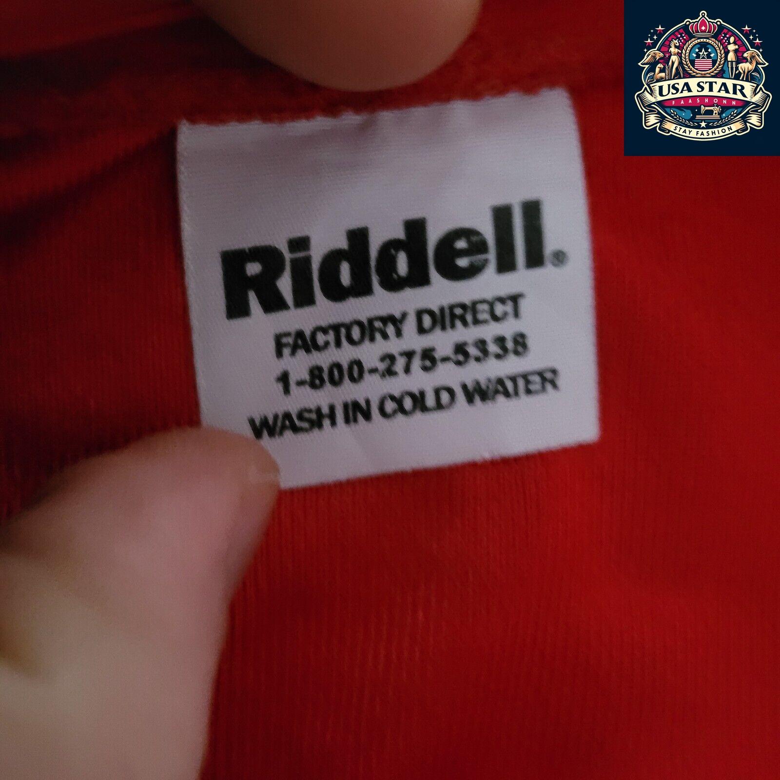 Cherokee Football Jersey 10 Youth M Riddell Red - Comfortable Fit, Authentic Team Branding - USASTARFASHION