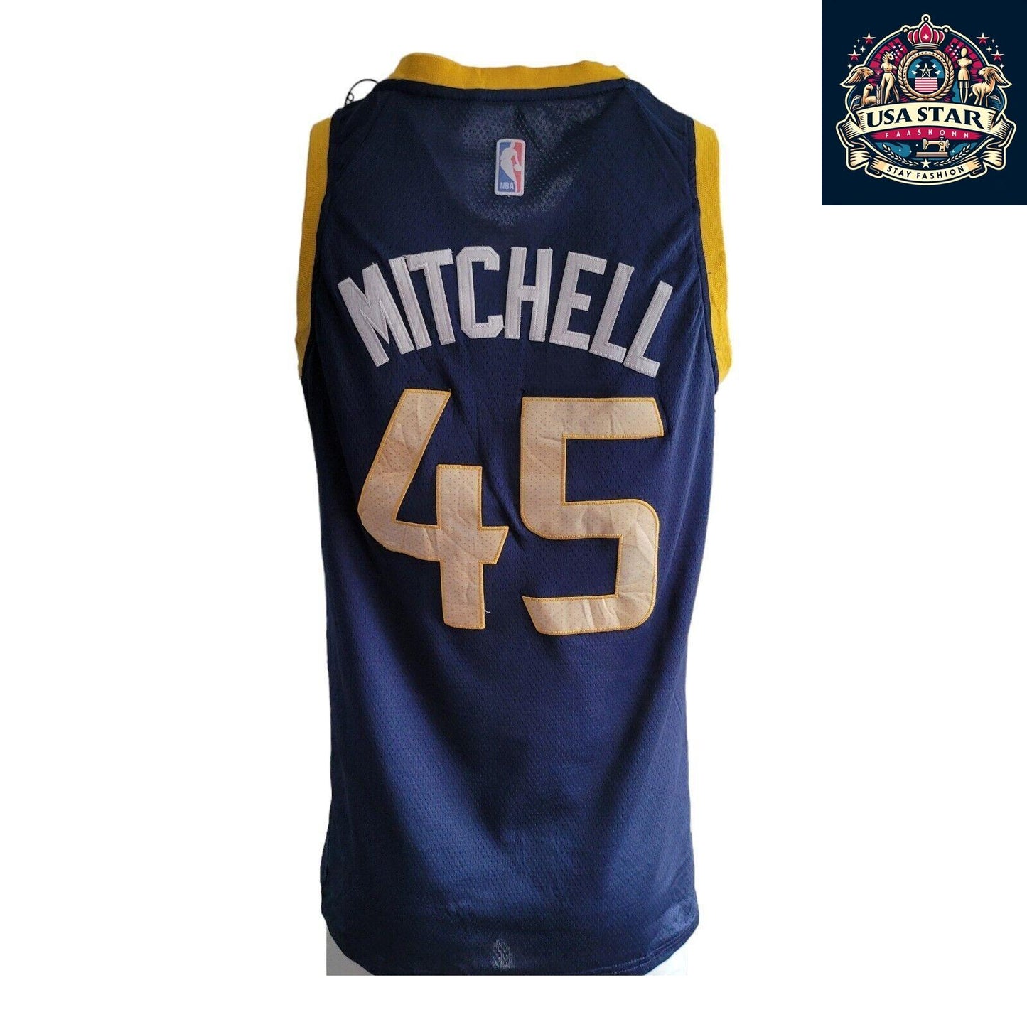 Nike Utah Jazz Jersey Donovan Mitchell #45 Men's Medium Blue Swingman - NBA Authentic Style - USASTARFASHION