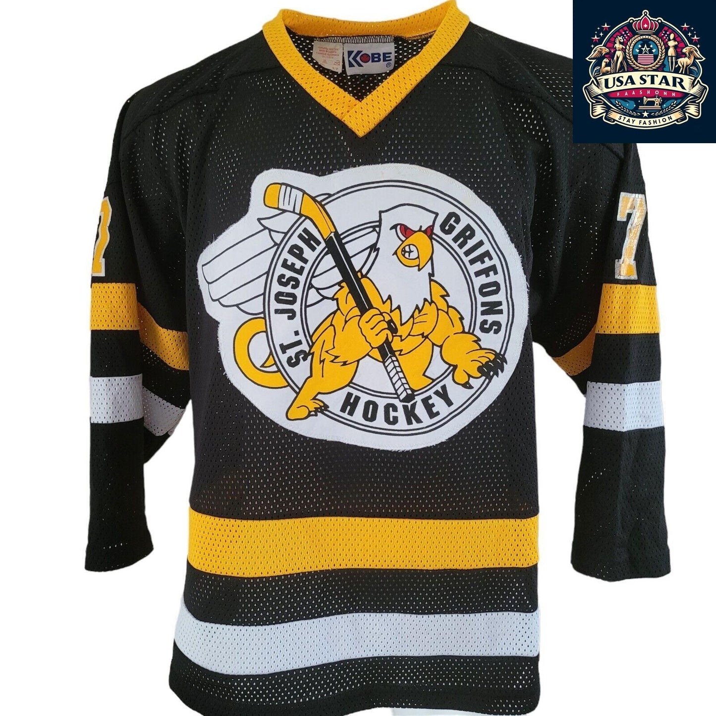 Kobe NHL St Joseph Griffons Jersey Size S - Vintage Logo & Number 24 - Sports Fan Apparel - USASTARFASHION