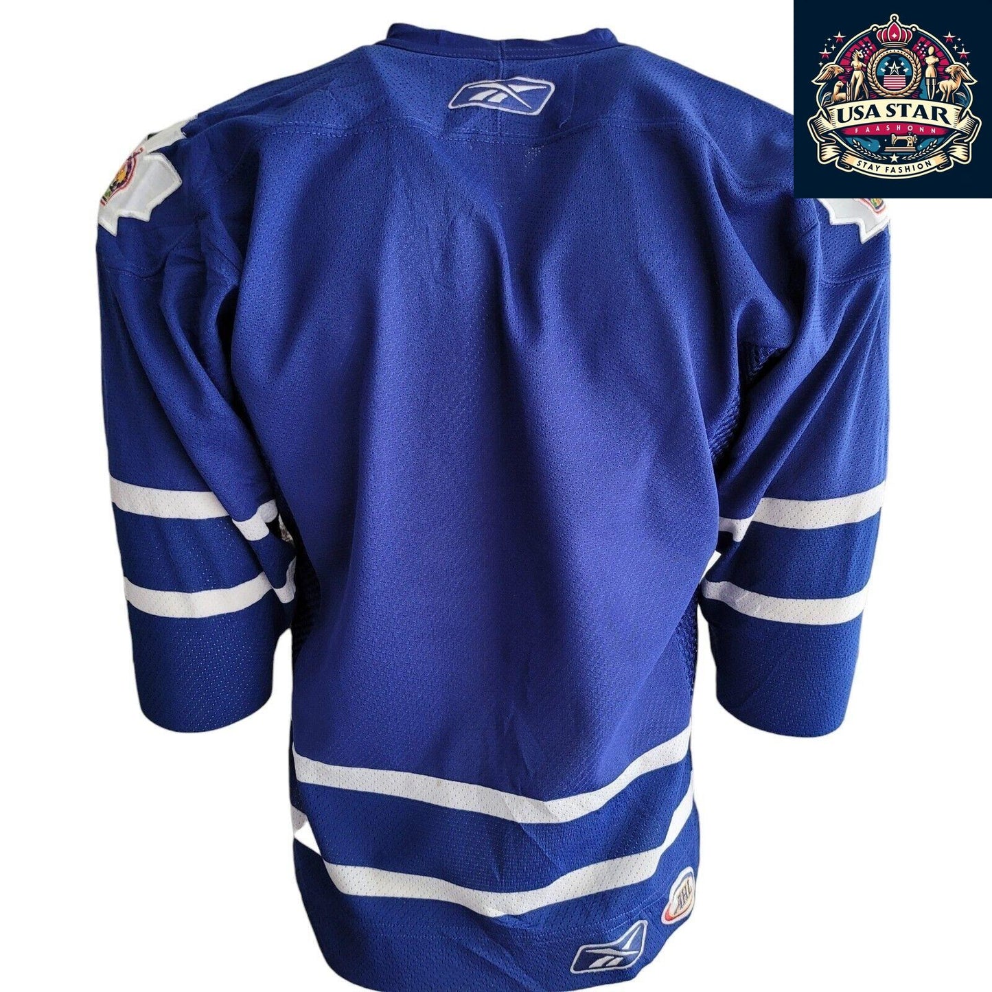 Reebok Toronto Marlies Jersey Youth Large - Men’s Large Navy Blue Hockey T-Shirt AHL Team Gear - USASTARFASHION