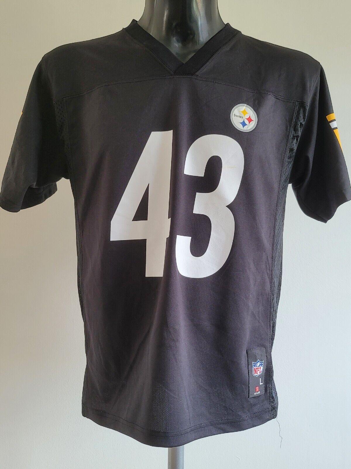 Troy Polamalu #43 Pittsburgh Steelers NFL Youth Large Jersey-USASTARFASHION