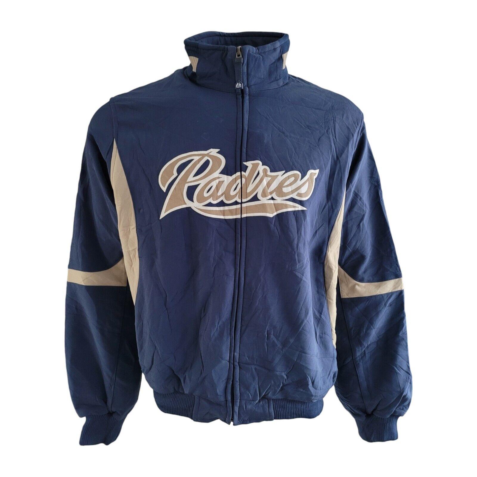 Vintage San Diego Padres Majestic Therma Base Jacket XL - Rare Authentic-USASTARFASHION