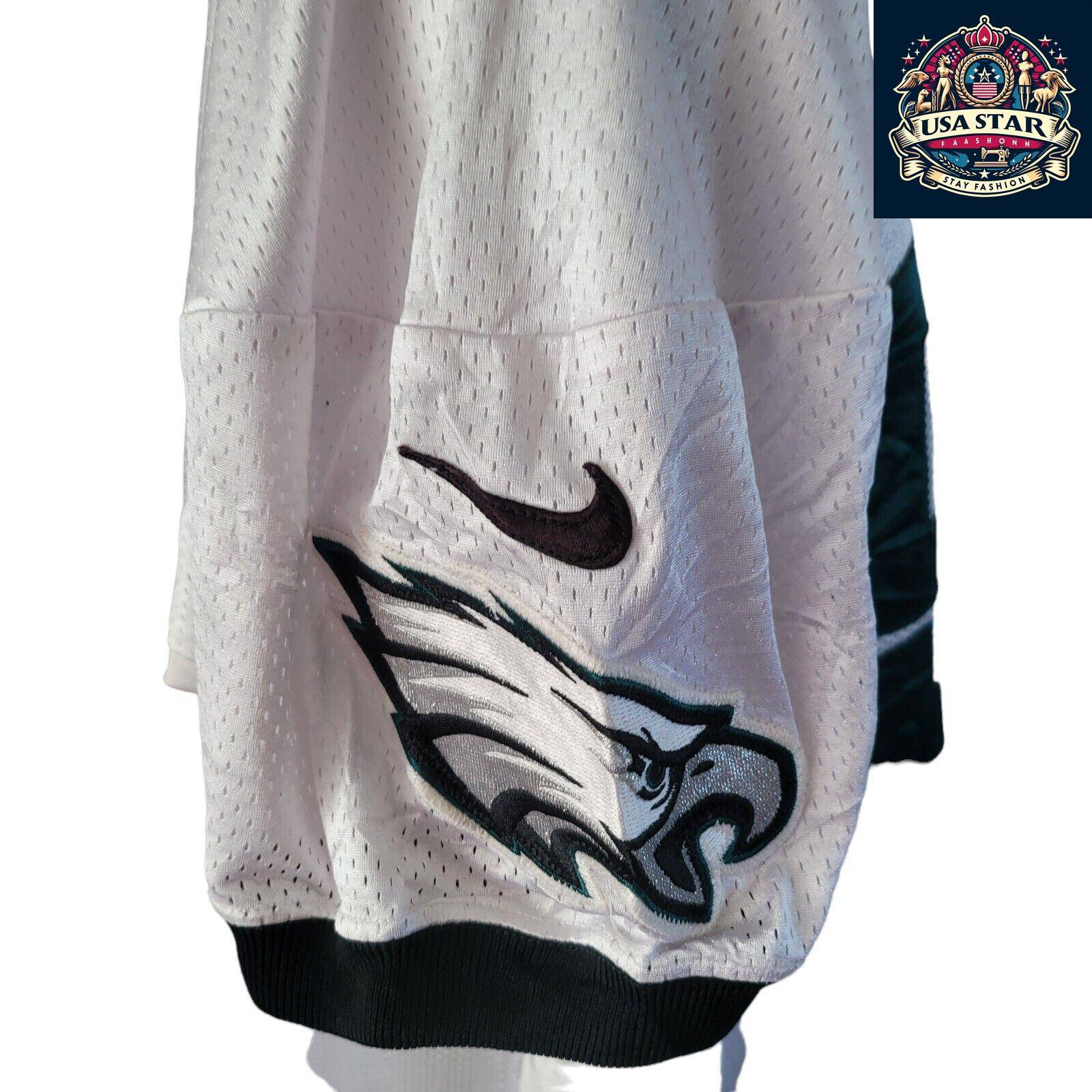 Elijah Qualls Jersey #98 Philadelphia Eagles Game-Issued White XXL - Authentic Memorabilia - USASTARFASHION