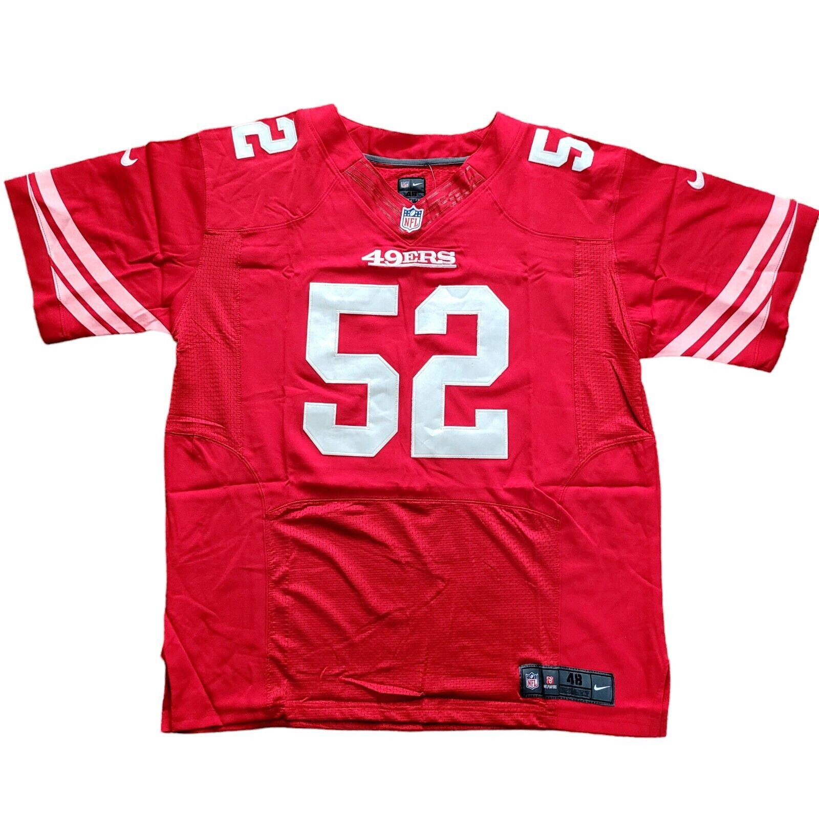 NFL SF 49ers Patrick Willis 52 Jersey Nike Men's Size 48 (m/l)