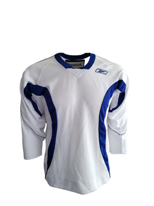 Reebok Hockey Jersey White Youth L/XL Lightweight Breathable-USASTARFASHION