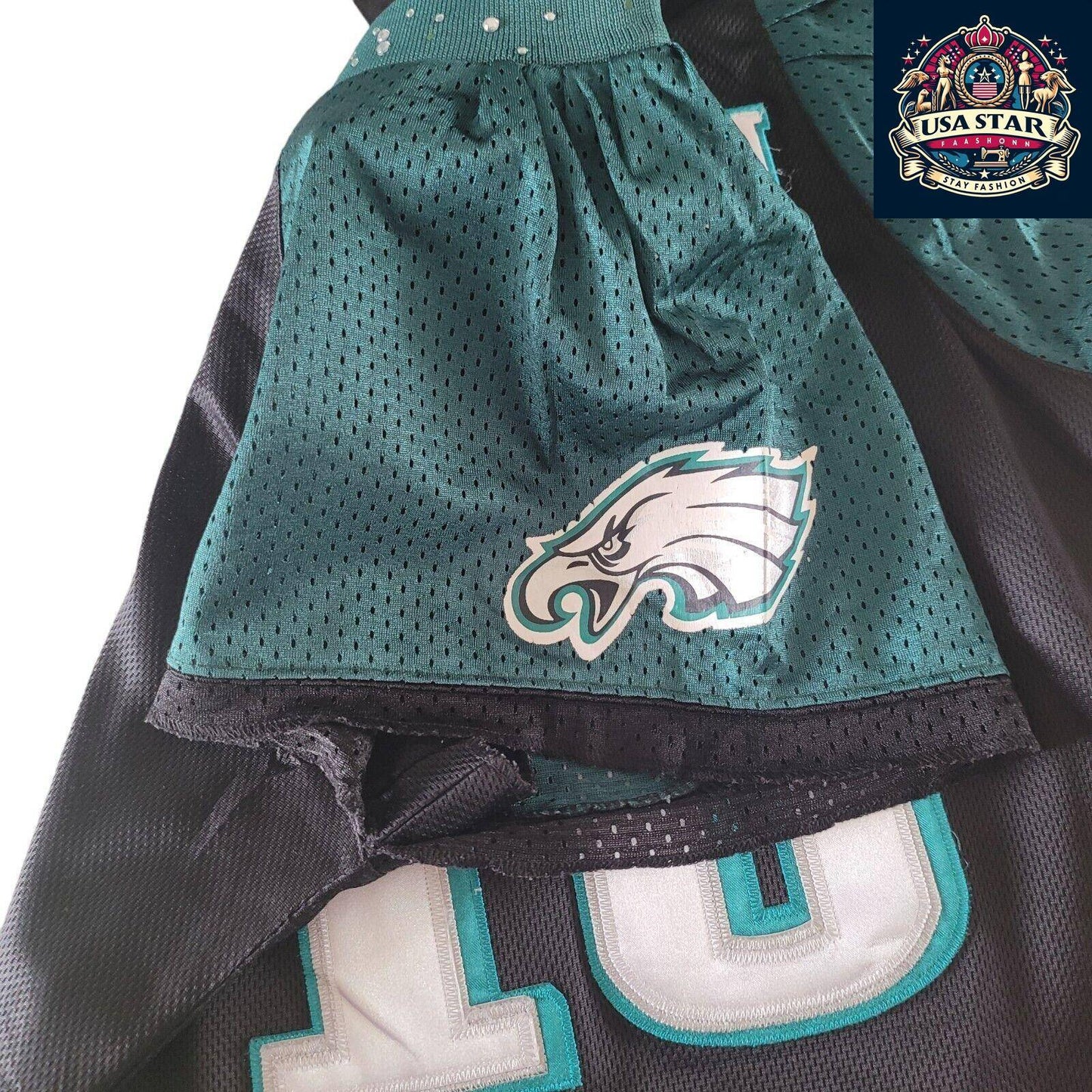 Philadelphia Eagles Jersey Women Reebok Jackson 10 – Official NFL Merchandise Size Small - USASTARFASHION