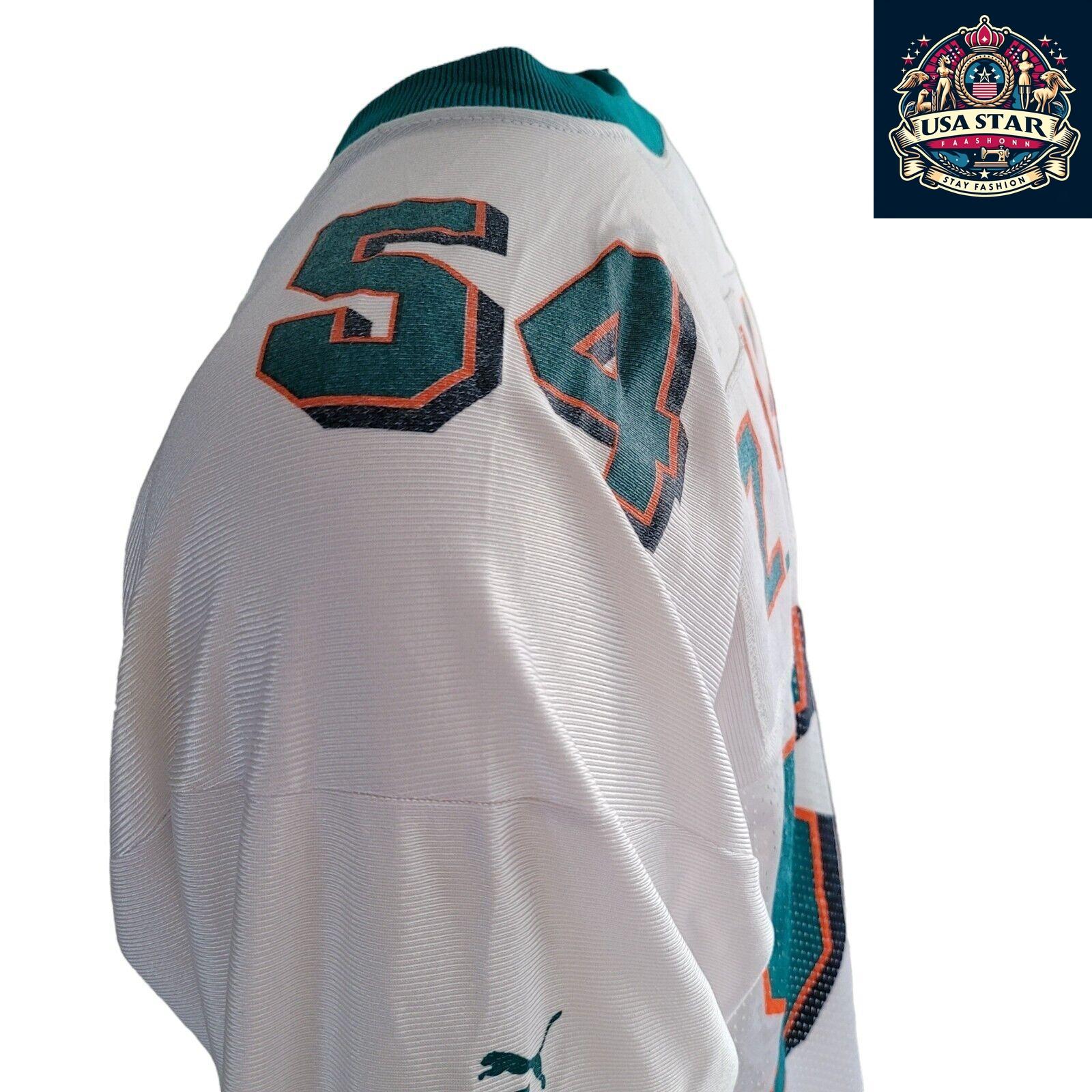 Authentic PUMA Miami Dolphins Jersey Z. Thomas #54 Adult XL Vintage Style Good Condition - USASTARFASHION