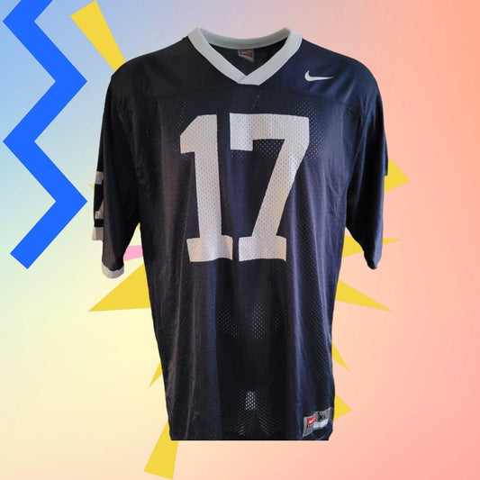 NIKE No 17 Authentic Jersey - XL Size, Official Product - Navy Blue - USASTARFASHION
