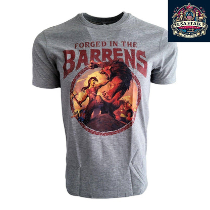 World Of Warcraft T-Shirt - Horde Forged In The Barrens, 100% Cotton, BNWT, Medium Size USASTARFASHION