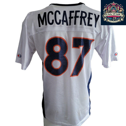 Vintage Champion Denver Broncos Jersey 87 McCaffrey Men’s S/M Sz 40 With Authentic Logo - USASTARFASHION