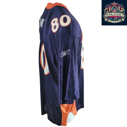 Reebok Broncos Jersey #80 Smith XL - Authentic, Lightweight, Breathable NFL Design for Fans - USASTARFASHION