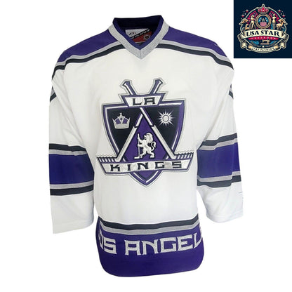 Vintage Los Angeles Kings Jersey M/M - NHL Pro Player Hockey Jersey in Black and Purple - USASTARFASHION