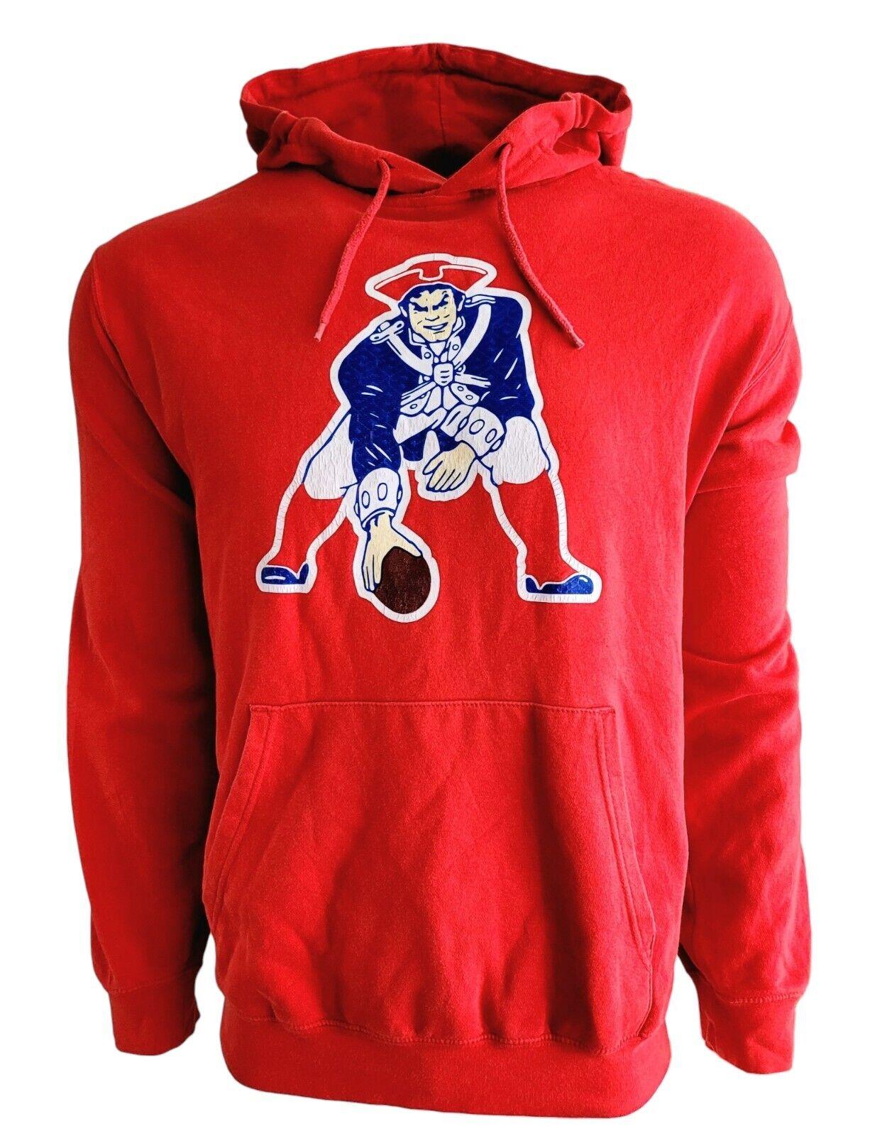 NFL New England Patriots Vintage 2000s Hoodie - Large Classic Logo-USASTARFASHION