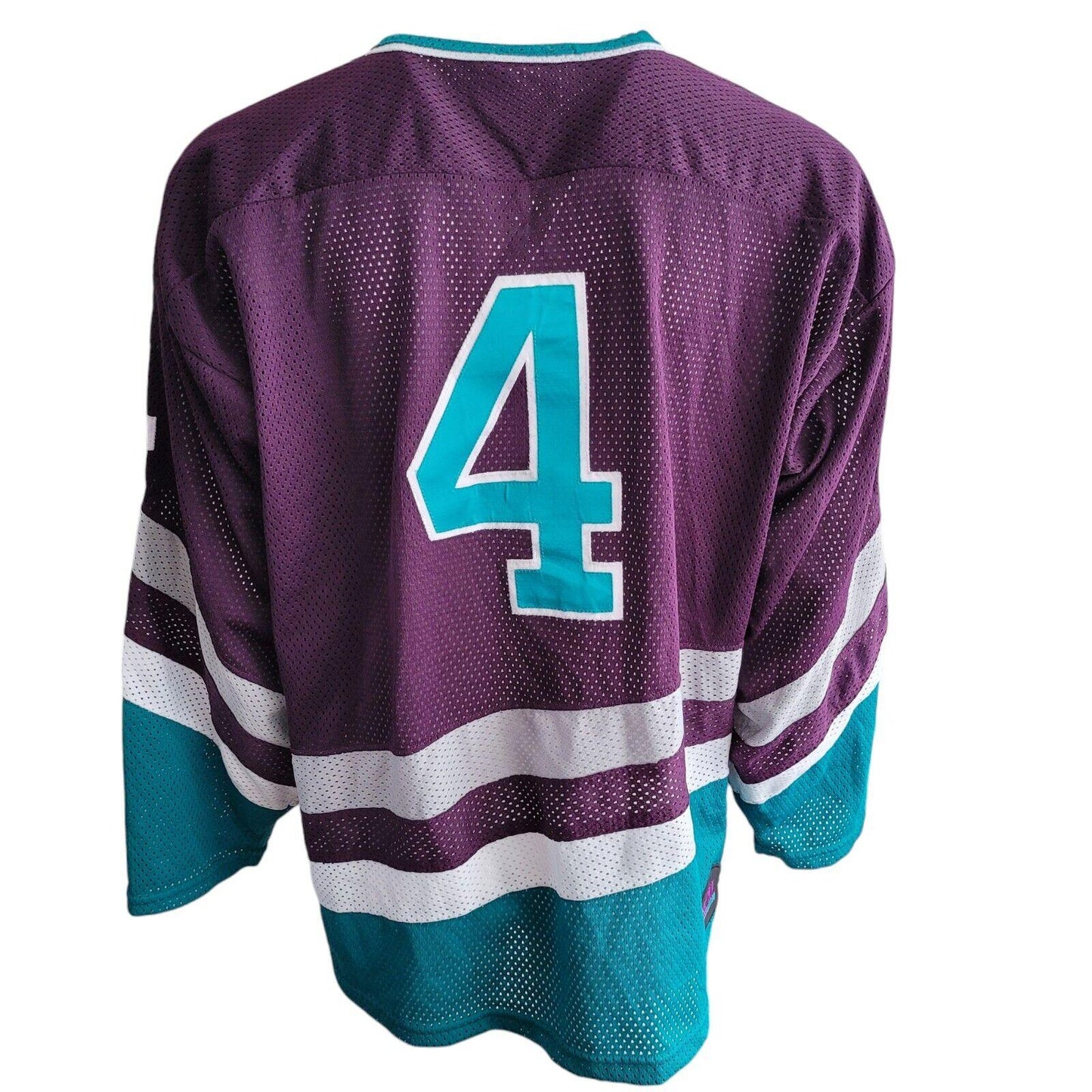 Vintage MPM Array #4 Hockey Jersey 10th Anniv. Ed. - Purple Teal XL Men's-USASTARFASHION