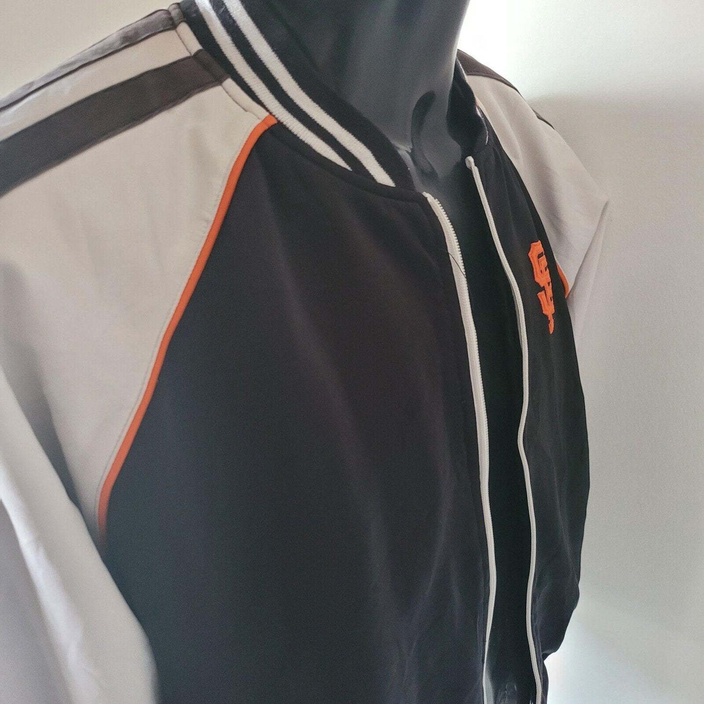 San Francisco Giants Bomber Jacket Black - G-III Sports Size M MLB 44"-19-USASTARFASHION