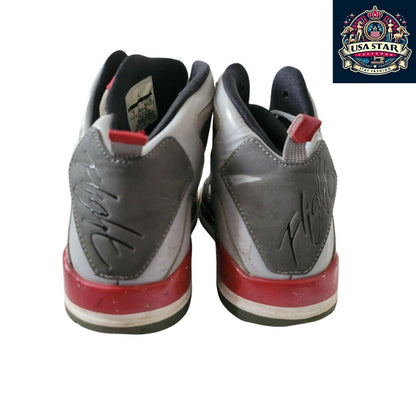 Jordan Flight Leather Grey Basketball Shoes Size 6 UK With Ankle Support And Cushioning - USASTARFASHION