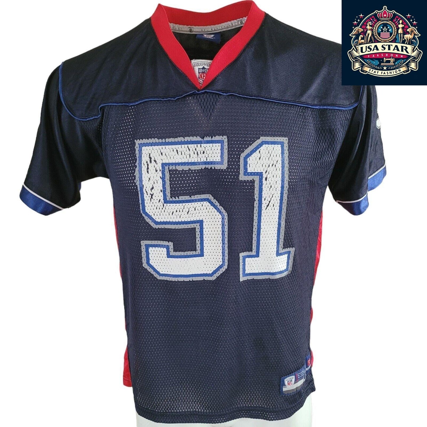 Reebok Buffalo Bills Paul Posluszny #51 NFL Jersey Shirt Youth XL (18-20) Adult S, Vintage Style - USASTARFASHION