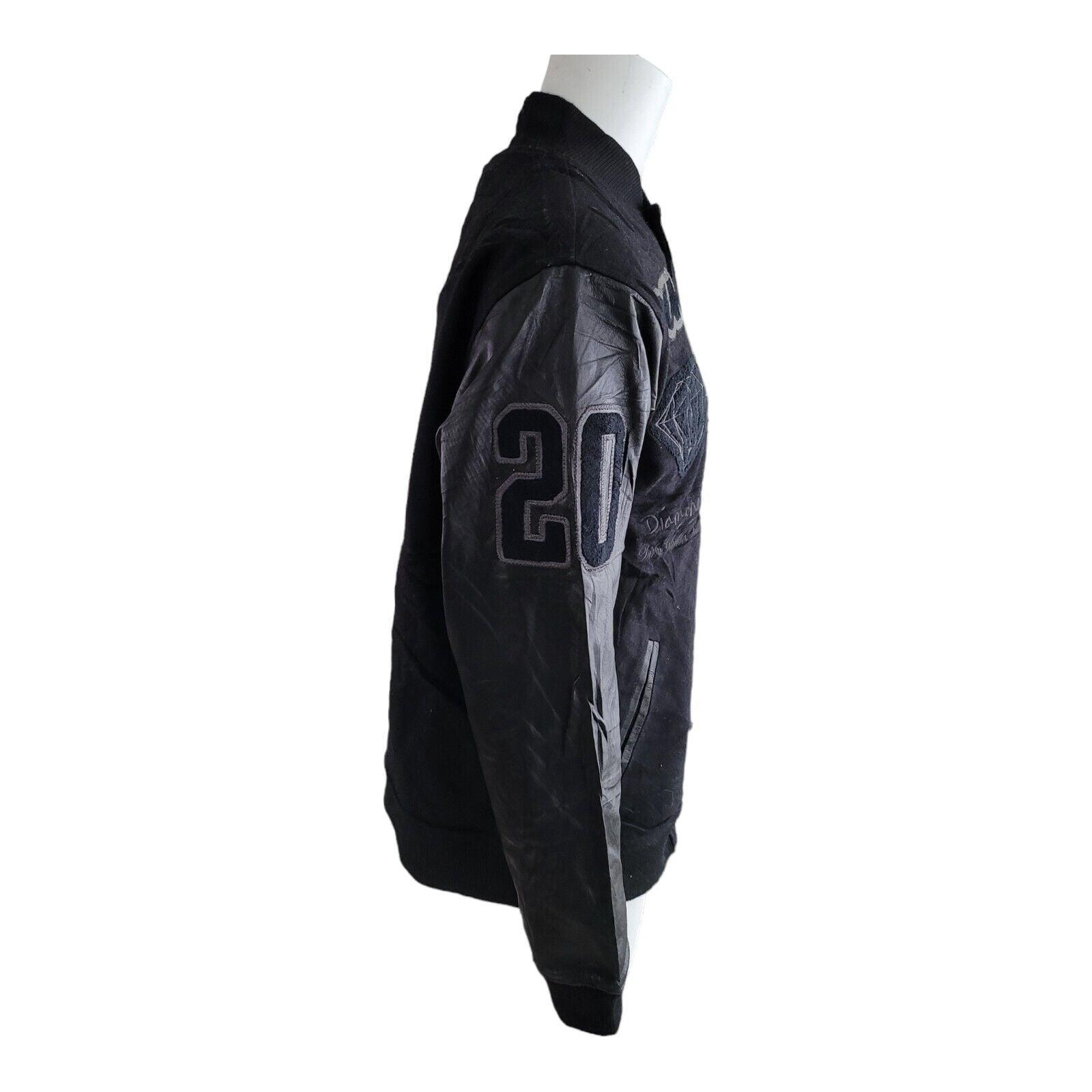 DGK Diamond X Supply Co Men's XL Leather/Wool Varsity Jacket-USASTARFASHION